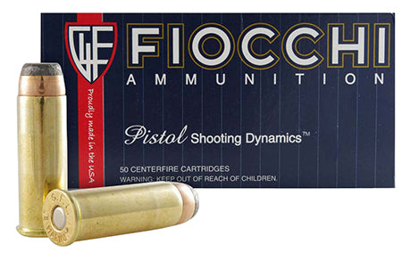 Fiocchi 44A500 Shooting Dynamics 44 Remington Magnum 240 GR Jacketed Soft Point 50 Bx/ 10 Cs