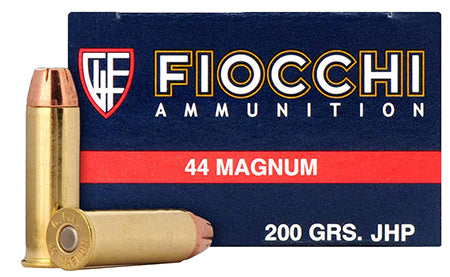 Fiocchi 44B500 Shooting Dynamics 44 Remington Magnum 200 GR Semi-Jacketed Hollow Point 50 Bx/ 10 Cs