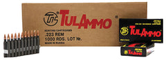 Tulammo TA223552 Centerfire Rifle 223 Remington/5.56 NATO 55 GR Hollow Point 20 Bx/ 50 Cs