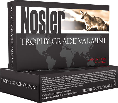 Nosler 60028 Trophy Grade Varmint 223 Remington 55 GR E-Tip 20 Bx/ 10 Cs