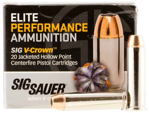 Sig Sauer E357M1-20 V-Crown JHP 357 Magnum 125 GR JHP 20Box/10Case