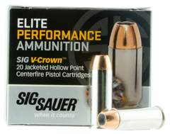 Sig Sauer E45LC1-20 V-Crown 45 Colt 230GR JHP 20Box/10Case