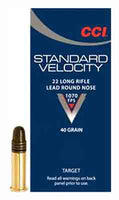 CCI Ammo .22LR Standard 1070fps. 40gr. Lead-RN50-Pack