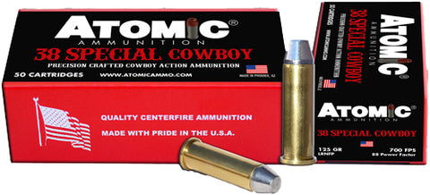 Atomic Ammo Cowboy .38Spl 125Gr. Lead Rnfp 50-Pack A00451