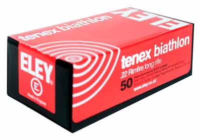 Eley Tenex Biathlon 22LR 40gr. Flat Nose Bullet 50-Pack
