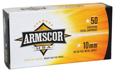 Armscor Ammo 10mm 180gr. FMJ 50-Pack Made In Usa