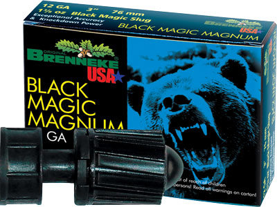 Brenneke Usa 12Ga 3" Black Magic 1.375oz. Slug 5Pack.