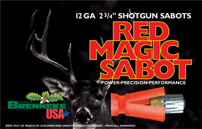 Brenneke Usa 12Ga Red Magic Sabot 2-3/4" 1oz. Slug 5Pack.