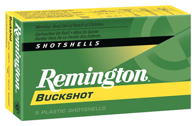 Remington Ammo Buckshot 12Ga. 2.75" 1325fps. 00Bk 9-Pellets 5-Pack
