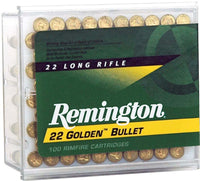 Remington Ammo .22 Long Rifle 100-Pack High Velocity 40gr. Plated LRN