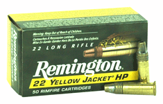 Remington Ammo .22 Long Rifle 50-Pack Yellow Jacket 33gr. Tc Lead-HP