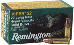 Remington Ammo .22 Long Rifle 50-Pack Viper 36gr. Truncated Solid