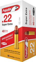 Aguila Ammo .22Lr High Vel. 1255Fps. 40Gr. Lead Rn 50-Pack 1B222328