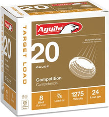 Aguila Shotshell 20Ga. 7/8Oz #8 25-Pack 1Chb2038