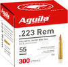 Aguila Ammo .223Rem 55Gr. Fmj 300-Box 1E223108