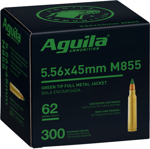 Aguila Ammo 5.56 62Gr. Green Tip 300-Box 1E556125