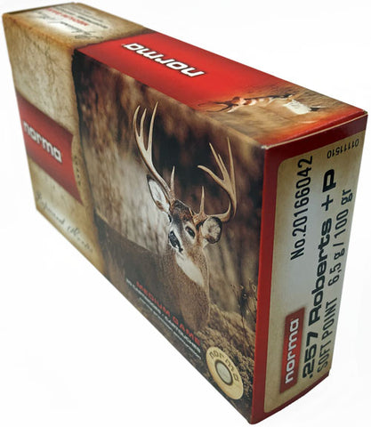 Norma Ammo .257 Roberts 100Gr. Soft Point 20-Pack 20166042