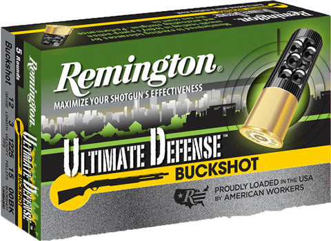 Rem Ammo Ultimate Home Defense 12Ga. 3" 00Bk 5-Pack 20633