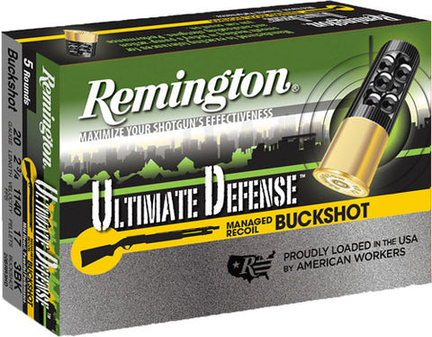 Rem Ammo Ultimate Home Defense 20Ga. 2.75" #3Bk 5-Pack 20681