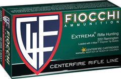 Fiocchi .222 Remington 50Gr. V Max 20-Pack 222Hva