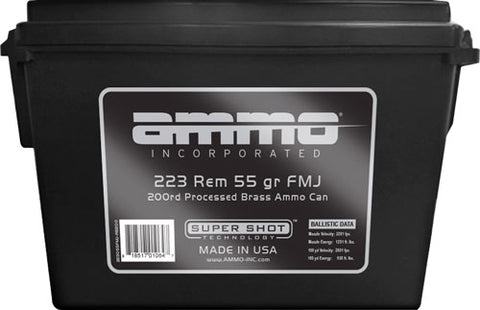 Ammo Inc .223 Rem 55Gr Fmj