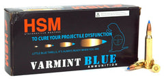 HSM Ammo .223 55gr. Blue Tip Sierra Blitz King 20-Pack