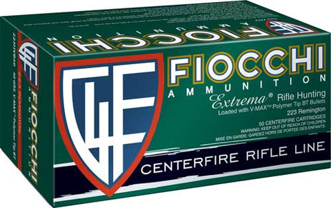 Fiocchi .223 Rem. 40Gr. V Max 50-Pack 223Hvb50