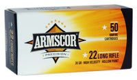 Armscor Ammo .22LR High-Vel 36gr. Lead-HP 50-Pack