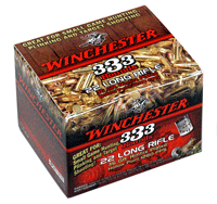 Winchester Ammo .22LR 333 Bulk Pack 1280fps. 36gr. Plated HP
