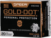 Speer Ammo Gold Dot 9Mm Luger 115Gr. Gdhp 20-Pack 23614