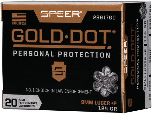 Speer Gold Dot Luger Gdhp +P Ammo