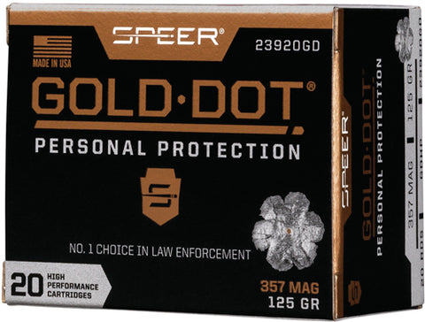 Speer Ammo Gold Dot .357 Magnum 125Gr. Gdhp 20-Pk. 23920Gd