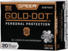 Speer Ammo Gold Dot .40Sw 165Gr. Gdhp 20-Pack 23970Gd