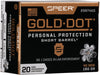 Speer Ammo Gold Dot Short Bbl. .40Sw 180Gr. Gdhp 20-Pack 23974Gd - Speer - View 1