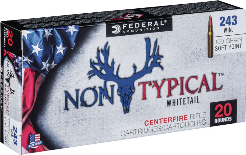 Fed Ammo Non Typical .243 Win 100Gr. Sp 20-Pack 243Dt100
