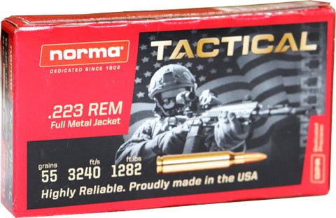 Norma Ammo .223 Rem. 55Gr. Fmj 20-Pack 295040020