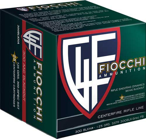 Fiocchi .300 Blackout 125Gr. Sst 25-Pack 300Blkha