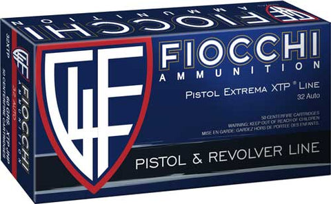 Fiocchi .32Acp 60Gr. Xtphp 50-Pack 32Xtp