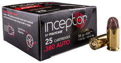 Polycase Ammo Inceptor .380ACP 56Gr Arx 25-Pack