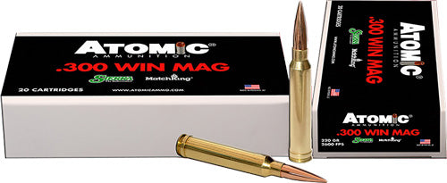 300 Win Mag Ammo - Atomic Ammo Match Sierra 20- HPBT Atomic Match Sierra 20- HPBT Ammo