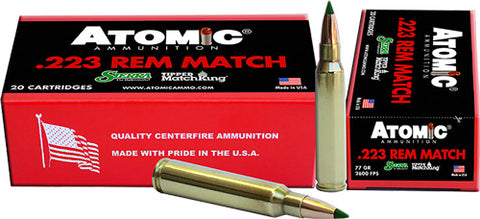 Atomic Ammo .223 Rem. Match 77gr. Sierra TMK 20-Pack