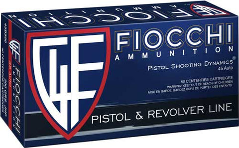 Fiocchi .45Acp 200Gr. Jhp 50-Pack 45B500