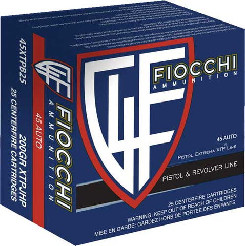 Fiocchi .45Acp 200Gr. Xtphp 25-Pack 45Xtpb25