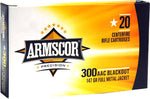 Armscor Ammo .300Aac Blackout 147gr. FMJ 20Rd Box