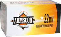 Armscor Ammo .22Tcm 40Gr. Jhp 100-Pack 50326
