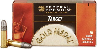 Federal Ammo Gold Medal .22LR 1200fps. 40gr. Lead-RN50Pack