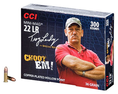 CCI Ammo Swamp People 22LR 36gr. Copper Plated-HP 300-Pack.