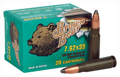 Brown Bear 7.62X39 125gr. Sp 500Rd Case