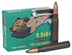 Brown Bear 9.3X64 268 Grain Jacketed Soft-Point 10Rd Box