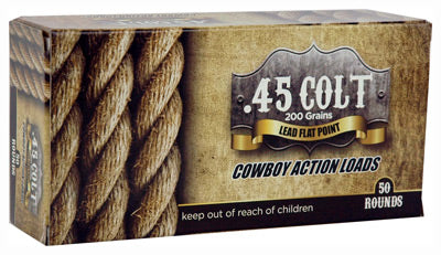 American Cowboy .45 Long Colt 200gr. Lead Flat-Nose 50-Pack
